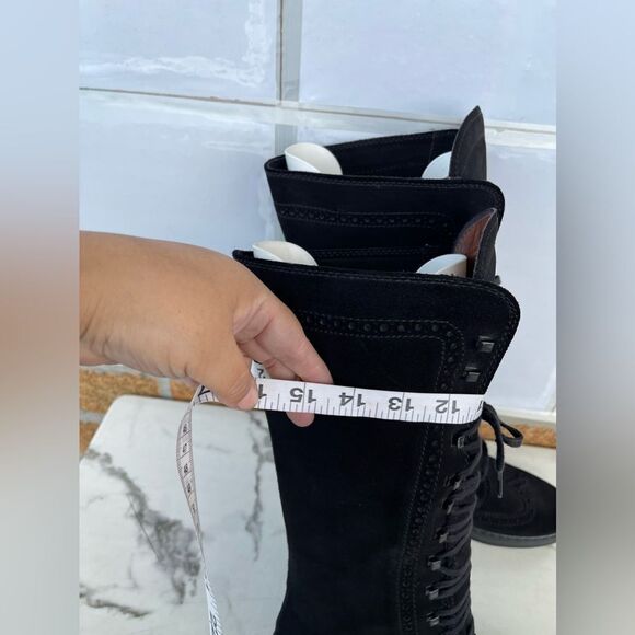 Tod's Gomminos combat moto style mid calf boots 6.5 - Picture 12 of 15